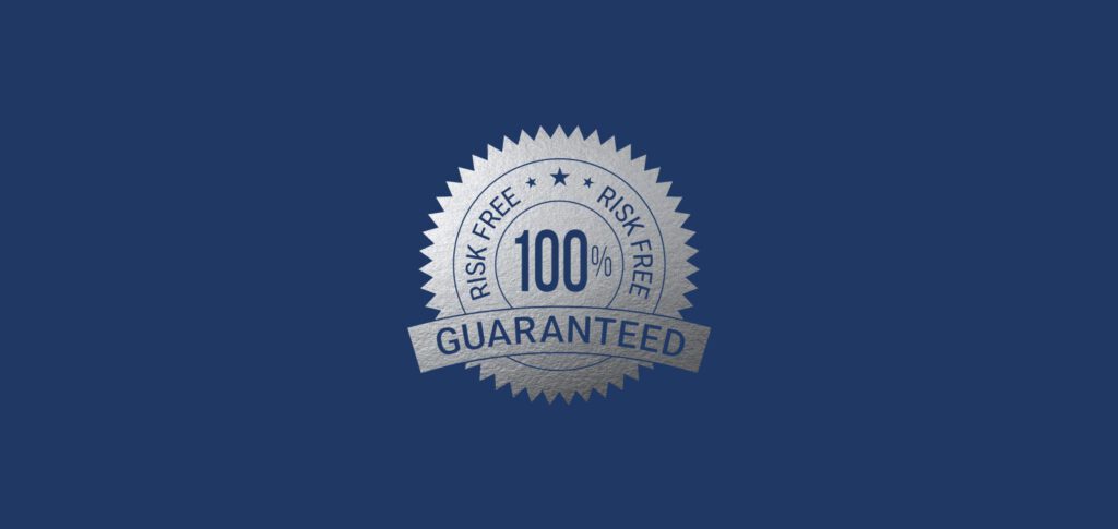 100% Risk free guarantee seal